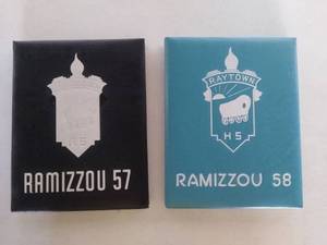 lot 6856 image: 1957 & 1858 Ramizzou Raytown High Yearbooks