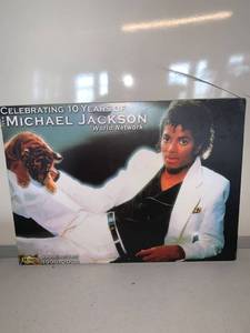 lot 6871 image: Michael Jackson Wood Wall Plaque Location Shelf D