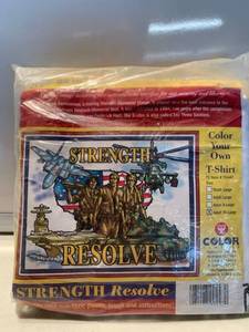 lot 6878 image: Pair of Strength Resolve Color Your Own T-Shirt Location Shelf E