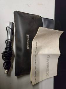lot 6908 image: Ampex Microphone with Small Black Bag and Operating Manual