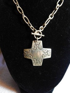 lot 5035 image: Sterling Silver Cross Necklace
