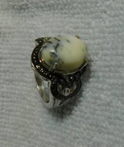 lot 5030 image: Denritic Agate & Black Diamond