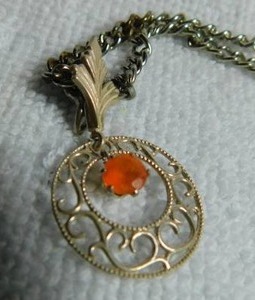 lot 5081 image: Fire Opal Necklace