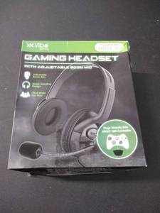 lot 1590 image: Vibe Gaming Fb-x36st-blk Xbox360 Gaming Headset Wadjustable Mic...