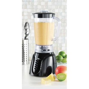 lot 1606 image: Mainstays 1.6 Liter 6 Speed Black Blender