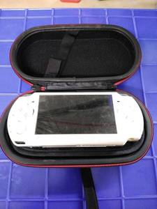 lot 1638 image: psp game system no cord with case white