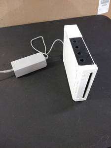 lot 1667 image: wii console no cover with cord
