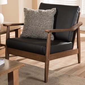 lot 2584 image: Mid-century Lounge Chair by Baxton Studio Retail $262.49