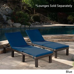 lot 2585 image: Jamaica Outdoor Water Resistant Chaise Lounge Cushion by Christopher Knight Home