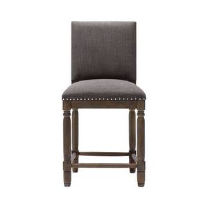 lot 2598 image: Madison Park Kagen GreyReclaimed Grey Counter Stool - 19.25w x 23d x 40h Retail $243.49