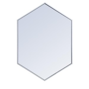 lot 2599 image: Carson Carrington Salsendi Metal Frame Hexagon Mirror
