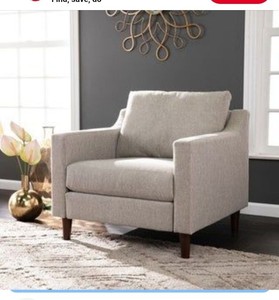 lot 2616 image: Davis Transitional Fabric Armchair Retail $320.99