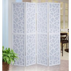 lot 2617 image: Giyano 4 Panel Screen Room Divider Retail $169.65