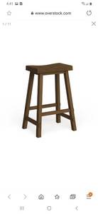 lot 2632 image: The Gray Barn Mendosa Tobacco Sawhorse Bar Stool