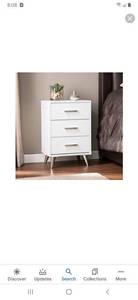 lot 2635 image: Carson Carrington Narva Mid-century Modern Storage Nightstand Retail $109.99