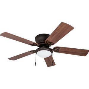 lot 2643 image: Prominence Home Benton 52-inch Bronze Hugger LED Ceiling Fan Retail $98.49