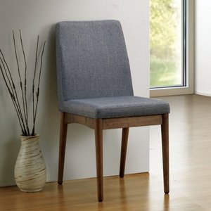 lot 2680 image: Furniture of America Sevo Mid-century Grey Dining Chairs (Set of 2) Retail $169.99