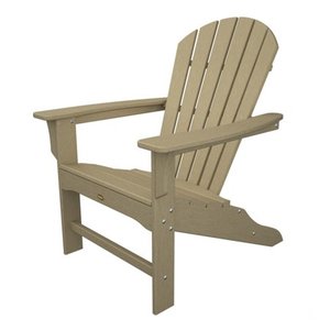 lot 2714 image: Trex Outdoor Furniture Cape Cod Adirondack Chair, Sand Castle