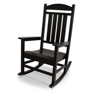 lot 2720 image: POLYWOOD Presidential Rocker - Black