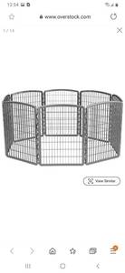 lot 2722 image: IRIS 34-inch Exercise 8-panel Pet Playpen