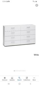 lot 2723 image: Porch & Den Angus Space-saving Foiled Surface 8-drawer Double Dresser Retail $241.99