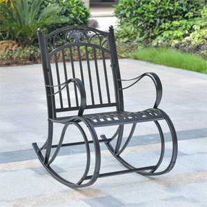 lot 2732 image: International Caravan Segovia Iron Poch Rocker Retail $177.49