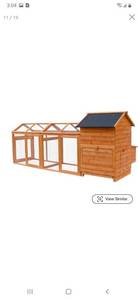 lot 2734 image: kinpaw customizable chicken coop may be incomplete