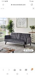 lot 2736 image: Carson Carrington Inganas Convertible Sleeper Sofa Bed