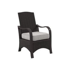 lot 2752 image: 2 -Marsh Creek Chair with Cushions - Brown - Outdoor by Ashley