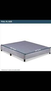 lot 2756 image: ONETON 8-Inch Box springFoundation Platform Bed Retail $176.28