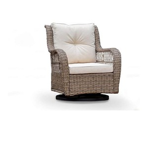lot 2760 image: Tortuga Outdoor Rio Vista Individual Patio Wicker Swivel Glider Chair