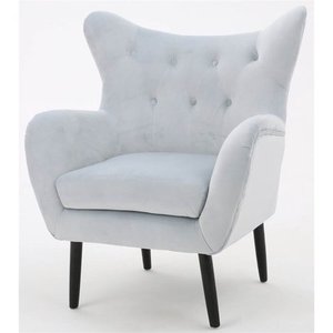 lot 2763 image: Alyssa Velvet Arm Mid-century Style Chair by Christopher Knight Home Retail $413.99