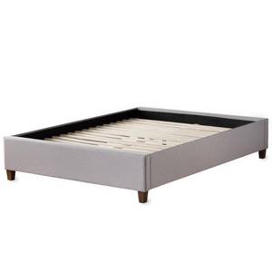 lot 2786 image: Brookside Ava Upholstered Platform Bed with Slats Retail $369.99