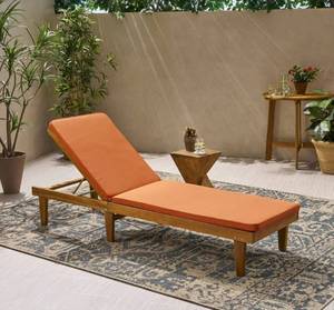 lot 2793 image: Nadine Outdoor Fabric Chaise Lounge Cushion by Christopher Knight Hom