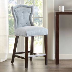 lot 2812 image: Madison Park Mervin Light Blue 40-inch Counter Stool - 18.125w x 21.25d x 40.125h Retail $279.99