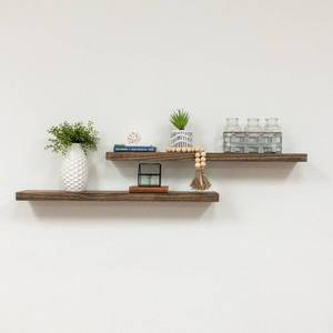 lot 2824 image: Del Hutson Designs True Floating Shelves, Set of 2, 36