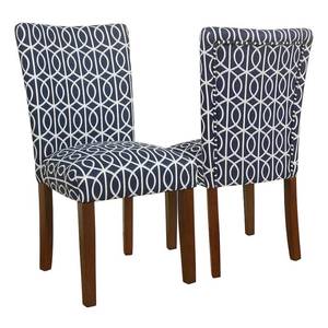 lot 2827 image: HomePop Bella Parsons Chair - Set of 2 . missing legs
