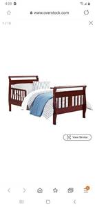 lot 2830 image: Avenue Greene Arden Sleigh Toddler Bed Retail $105.99