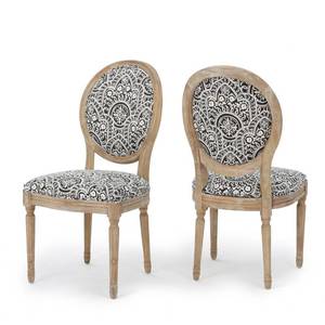 lot 2840 image: Phinnaeus Patterned Fabric Dining Chair (Set of 2) by Christopher Knight Home Retail $367.49