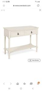 lot 2849 image: Marcella Wood Console Table with 2 Drawers and Shelf