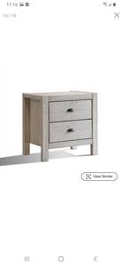 lot 2861 image: Grain Wood Furniture Montauk 2-drawer Nightstand Solid Wood Retail $199.49