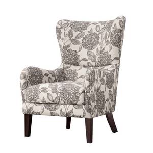 lot 2875 image: Madison Park Leda Swoop Wing Chair. NO LEGS