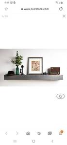 lot 2909 image: Copper Grove Ghia Driftwood Mantel Shelf Retail $242.49