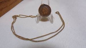lot 7097 image: 1907 INDIAN HEAD PENNY - NECKLACE