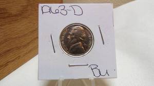 lot 7103 image: 2 - JEFFERSON NICKELS - 1963D BU, 1960 BU