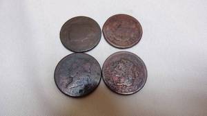 lot 7106 image: 4- US LARGE CENTS 1-1839, 3 NO DATES - ROUGH