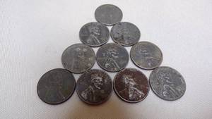 lot 7112 image: 10 - 1943 STEEL PENNIES