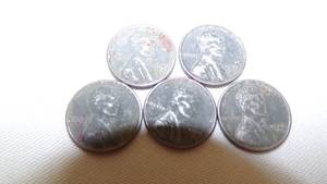lot 7113 image: 5 - 1943 STEEL PENNIES