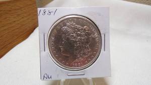 lot 7150 image: 1881 MORGAN SILVER DOLLAR - AU