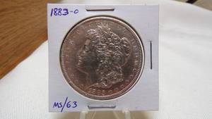 lot 7154 image: 1883-O  MORGAN SILVER DOLLAR - MS63